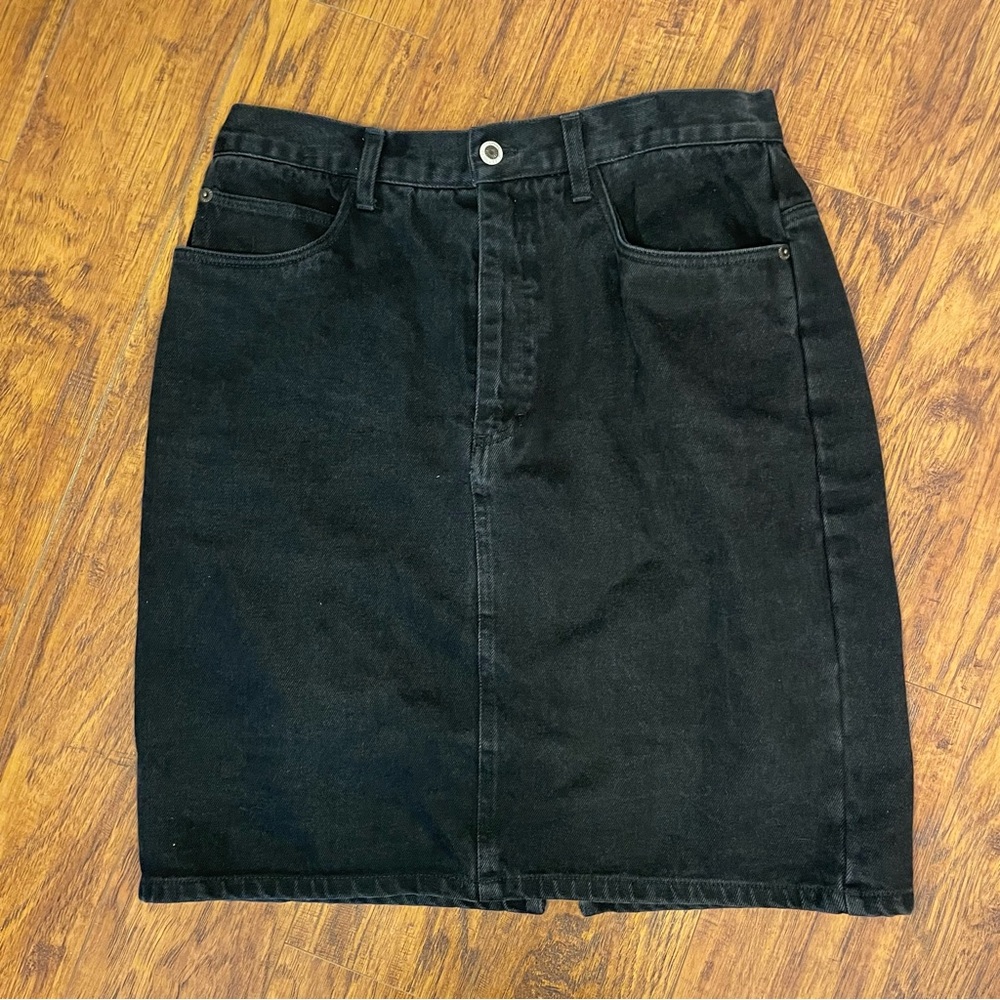Vintage Gitano Black Denim Skirt